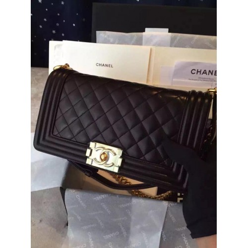 Chanel Le Boy Lambskin black 20cm